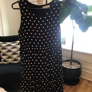 Black and white polka dot dress